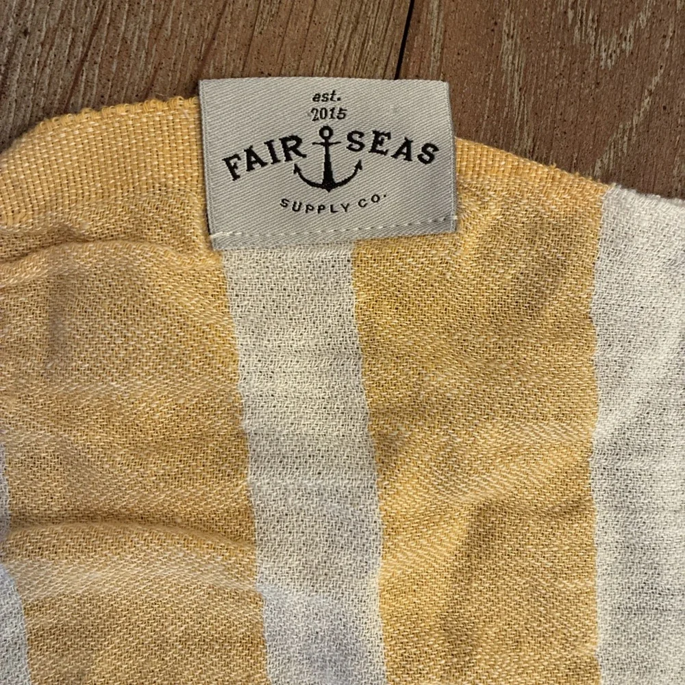 Fair Seas Turkish Beach Towel 100% Organic Fabric 69x36